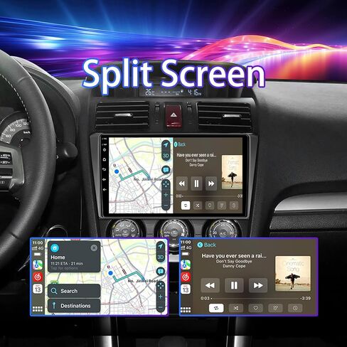 Android 13 Car Radio Compatible with Subaru Forester WRX Impreza STi 2016 2017 2018, 9" 2+64G Touch Screen Car Stereo with Wireless CarPlay Android Auto/WiFi/Bluetooth/GPS/Backup Camera in Saudi Arabia