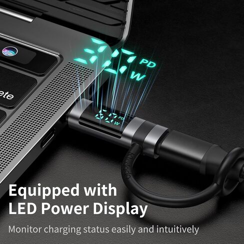 mcdodo 36W USB-C to Ligtning Adapter with Digital Display, Type-C Female to Lightning Male Adapter Support PD Fast Charging&Data Transfer, Fit for iPhone 14/13/12/11/XS/XR/SE,iPad,AirPods,iPod Touch in Saudi Arabia