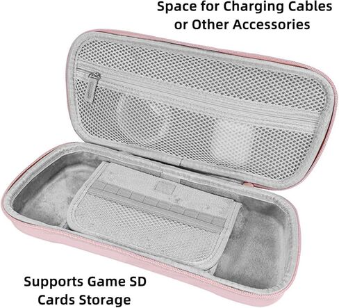Jiangjiangbao Eva Case لـ Asus Rog Ally X Game Console & Accessories ، Carry Case Drop-Probling & Wear-Drofistant (Pink) in Kuwait