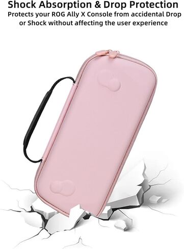Jiangjiangbao Eva Case لـ Asus Rog Ally X Game Console & Accessories ، Carry Case Drop-Probling & Wear-Drofistant (Pink) in Kuwait