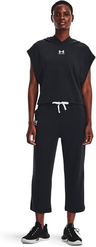 Under Armour Rival Terry Womens Flare Crop Pants in Saudi Arabia
