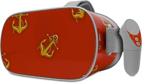 التفاف الجلد على شكل صائق متوافق مع سماعات الرأس Oculus Go - مرساة بعيدًا باللون الأحمر الظلام (Oculus غير مدرج) in Saudi Arabia