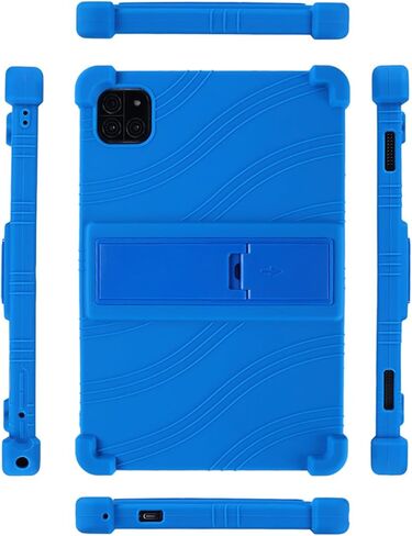 Case for Callsky-Tab CPAD 10 10.1 بوصة قرص ، غطاء حامل قابل للتعديل من السيليكون الناعم للمكالمات CTAB 10 أقراص (أسود) in Kuwait