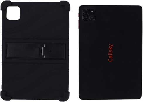 Case for Callsky-Tab CPAD 10 10.1 بوصة قرص ، غطاء حامل قابل للتعديل من السيليكون الناعم للمكالمات CTAB 10 أقراص (أسود) in Kuwait