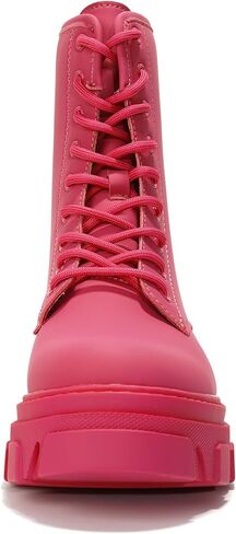 Cape Robbin Chrisley Combat Boots for Women - Platform Boots Lace Up High Tops, Ankle Booties for Women - Combat Boots Womens Platform in Kuwait