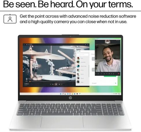 HP 15.6 "جهاز كمبيوتر محمول من الشاشة التي تعمل باللمس 2025 جديد ، 15.6 بوصة مضادة لـ GLARE FHD ، Intel I7-1355U (حتى 5.0 جيجا هرتز) ، Intel Iris XE GPU ، 64GB RAM ، 2TB SSD ، Fast Charge ، HD Audio & Cameras ، Window ، Windows 11 in Kuwait