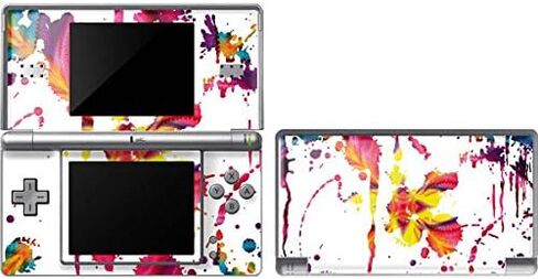 Skinit Decal Gaming Skin Compatible with DS Lite - Originally Designed Chromatic Splatter White Design in Saudi Arabia