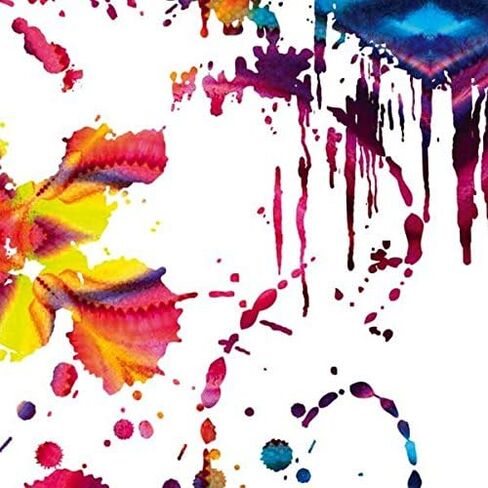 Skinit Decal Gaming Skin Compatible with DS Lite - Originally Designed Chromatic Splatter White Design in Saudi Arabia