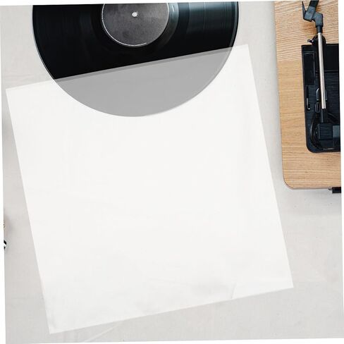 Aboofan 10pcs Clear Vinyl Records أكياس تخزين لاصق شفافة لحماية الألبوم Keep Safe Safe and Scratfer for Vinyl Assectors in Saudi Arabia
