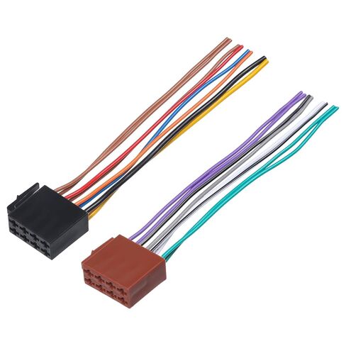 Universal Car Radio Stereo Wiring Harness 8+8 Pin Car صوت فيديو سلك كبل كابل مكبر صوت راديو بديل محول لاستقبال الفيديو Auto DVD Audio Audio in Saudi Arabia