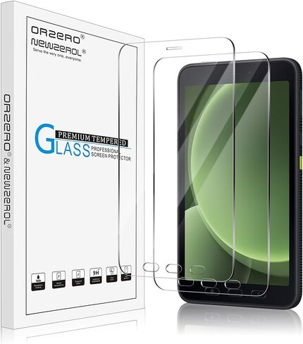 Orzero (2 Pack) متوافق مع علامة تبويب Samsung Galaxy نشط 5 / Active3 (8 بوصة) حامي شاشة زجاجي مقسى ، واقي De Pantalla 9h عالي الوضوح الخالي من الفقاعات الخالية من الخدش in Saudi Arabia
