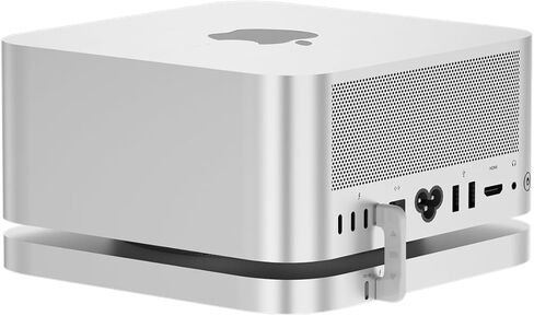 Mate Studio Stand-A 80 جيجابت في الثانية SSD Dock لاستوديو Mac-سبيكة الألومنيوم مع فتحات PCIEX2 M.2 (16 تيرابايت كحد أقصى) ، 80 جيجابت في الثانية USB-C & PD 3.0 المنفذ-فروست سيلفر in Kuwait