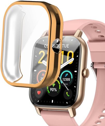 Watch Cases compatible with Nerunsa P66D 1.85" Smart Watch, TPU Case with Screen Protector, Protecting Watch Body & Screen in Saudi Arabia