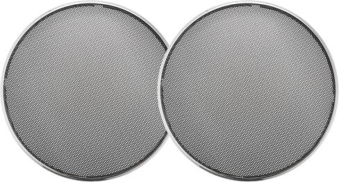 ACROPIX Universal 6" Car Speaker Grills Cover Mesh Round 6 Inch Audio Speaker Subwoofer Guard Protector Case Iron Plating Silver Tone Black - Pack of 2 in Saudi Arabia