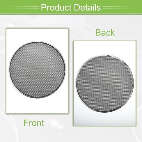 ACROPIX Universal 6" Car Speaker Grills Cover Mesh Round 6 Inch Audio Speaker Subwoofer Guard Protector Case Iron Plating Silver Tone Black - Pack of 2 in Saudi Arabia