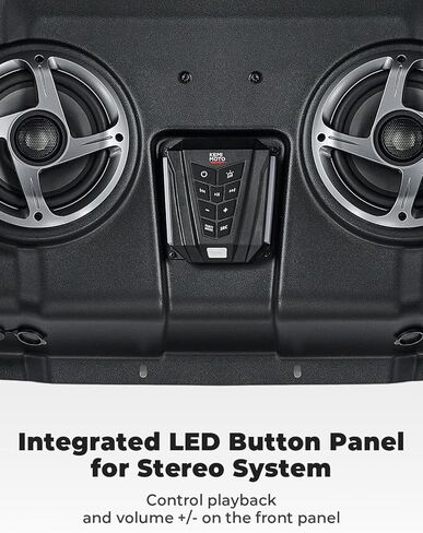KEMIMOTO XP4 1000 Audio Roof Compatible with Polaris RZR XP4 1000 (2014-2023), 500W Lightweight UTV Stereo System, IP66 Waterproof Bluetooth, Multicolor Lights, Midnight Party Mode in Saudi Arabia