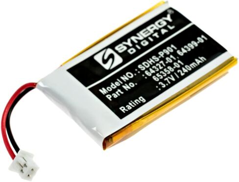 Synergy Digital Wireless Headset Batteries, Compatible with Plantronics 71036-11 Wireless Headset, (Li-Pol, 3.7V, 240 mAh), Pack Includes: 4 x SDHS-P901 Batteries in Saudi Arabia