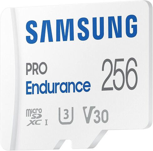 Samsung PRO Endurance 256GB microSDXC UHS-I U3 100MB/s Video Monitoring Memory Card with Adapter (MB-MJ256KA) in Saudi Arabia