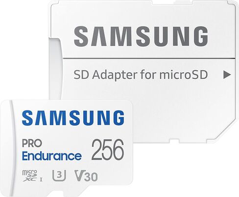 Samsung PRO Endurance 256GB microSDXC UHS-I U3 100MB/s Video Monitoring Memory Card with Adapter (MB-MJ256KA) in Saudi Arabia