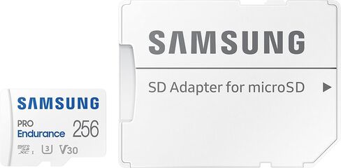 Samsung PRO Endurance 256GB microSDXC UHS-I U3 100MB/s Video Monitoring Memory Card with Adapter (MB-MJ256KA) in Saudi Arabia