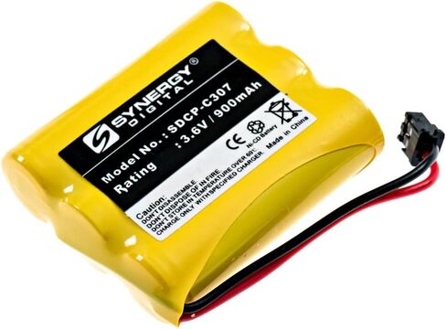 بطاريات الهاتف الرقمي اللاسلكي الرقمي ، متوافقة مع هاتف Panasonic HHR-P501 اللاسلكي ، (Ni-CD ، 3.6 فولت ، 900 مللي أمبير في الساعة) ، تشمل حزمة: 2 X SDCP-C307 بطاريات in Saudi Arabia