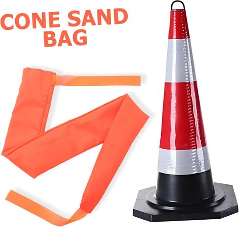 أكياس وزن مخروطية AmoSfun 5pcs لتعزيز أكياس الرمل للاستقرار لتصميم مضادات السلامة لمخاريط وقوف السيارات المحسنة ليلة in Saudi Arabia