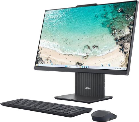 Lenovo AI-IdeaCentre AIO Desktop | 24 "FHD All-in-One Computer | 32GB DDR5 RAM | 1TB SSD & 128GB SSD | Intel Processor U300 | WebCAM | Wi-Fi | RJ-45 | Copilot Ready | Windows 11 | Le Bundle in Kuwait