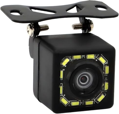 كاميرا احتياطية للسيارة ، 12 LED Vision Night Vision Camera HD HD View Camera ، 170 ° زاوية طويلة ، إطار لوحة الترخيص العكسي للسيارات العالمية ، سيارات الدفع الرباعي ، الشاحنات ، RV والمزيد in Saudi Arabia