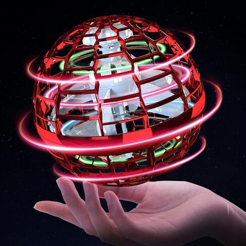 Flying Orb Ball 2025 Hand Controlled Hover Spinner with Galaxy Lights Effect, Magic Floating Cool Toy Gift for Kids Ages 6-10, Indoor & Outdoor Galaxy ball Use Remote Control Quadcopter(Blue) in Kuwait