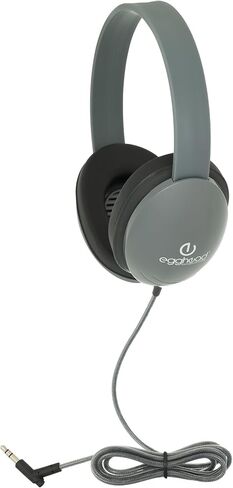 Egghead Heavy-Duty Kids Headphone with Tri-Shield Chew-Resistant Cord, Adjustable Headband, Padded Ear Cushions, and Storage Bag in Saudi Arabia