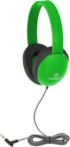 Egghead Heavy-Duty Kids Headphone with Tri-Shield Chew-Resistant Cord, Adjustable Headband, Padded Ear Cushions, and Storage Bag in Saudi Arabia