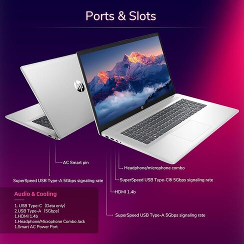 HP 17.3 inch LAPHRISS TOUCH SCREED LAPTOP-WIN 11 PRO • COPILOT المدعوم من الذكاء الاصطناعى • AMD R5-7530U • 17.3 "HD+ BrightView Display • Wi-Fi 6 ، W/محمول ملحقات الكمبيوتر (64G RAM ، 2TB SSD) in Kuwait