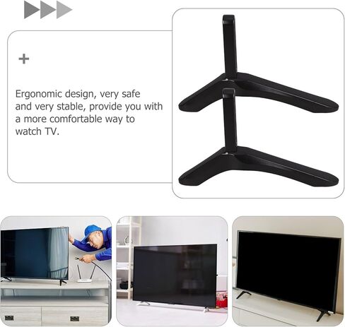 DOITOOL 2 Pcs Universal TV Stand Base Compatible with Samsung TV Legs for Installation Hole Distance of 20-55 mm Mounting Bracket in Saudi Arabia