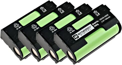 Synergy Digital Wireless Headset Batteries, Compatible with Sennheiser G2 Wireless Headset, (Ni-MH, 2.4V, 1600 mAh), combo-pack includes: 4 x SDHS-H906 Batteries in Saudi Arabia