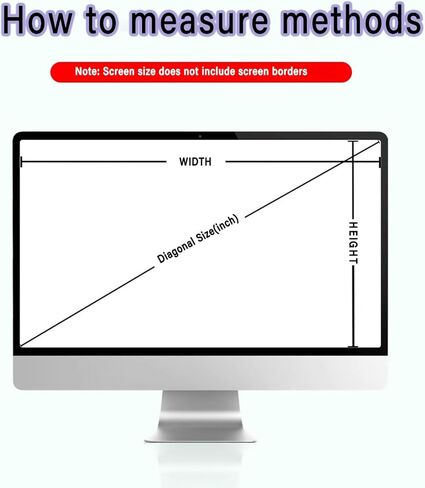 22 inch Computer Screen Blue Light Blocker - Reduce Eye Strain - Easy To Install & Removable Anti Scratch Computer Screen Protector Panel - Hanging Anti Blue Light Glare Screen Protector in Saudi Arabia