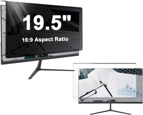 Hanging type privacy screen filter for 19.5 inches desktop computer monitor, blocking blue light & Anti Glare Screen Work PC Monitor privacy shield Protector panel for 16:9 Aspect Ratio in Saudi Arabia