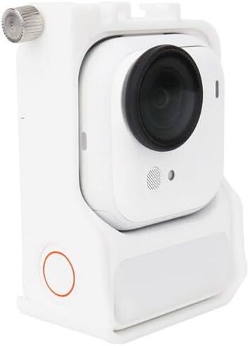 قفص كاميرا الإطار الواقي لـ Insta360 Go Ultra ميزات المسمار 1/4 بوصة والأحذية الساخنة تشمل محول ذو شقين بعصي صور شخصية ترايبود وأضواء مساعدة (أبيض) in Saudi Arabia