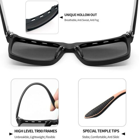 Joopin Polarized Big Square Sunglasses for Men, Trendy Large Sun Glasses for Women UV Protection, Unisex Sunnies Shades in Kuwait