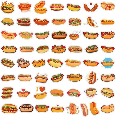 50pcs ملصقات السوشي اللطيفة للأطفال ، ملصقات كاواي الطعام لزجاجة المياه ، شارات السوشي فينيل لصالح مجلة Skatebook Party Party Party in Saudi Arabia