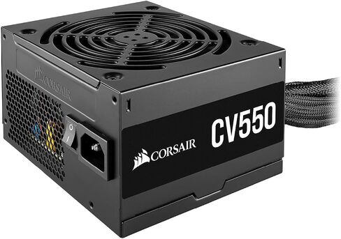 Corsair CV Series ، CV550 ، 550 واط ، 80+ معتمد من البرونز ، مزود طاقة الكابلات الثابتة (CP-9020210-NA) (متجدد) in Kuwait