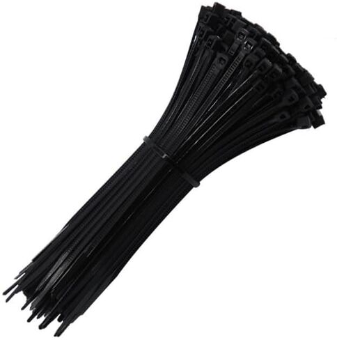 100 Pieces Black Self-Locking Nylon Cable Ties Durable Zip ties Versatile Cable Ties for Organizing Wires and Cables in Saudi Arabia