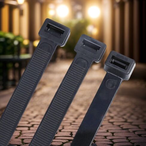 100 Pieces Black Self-Locking Nylon Cable Ties Durable Zip ties Versatile Cable Ties for Organizing Wires and Cables in Saudi Arabia