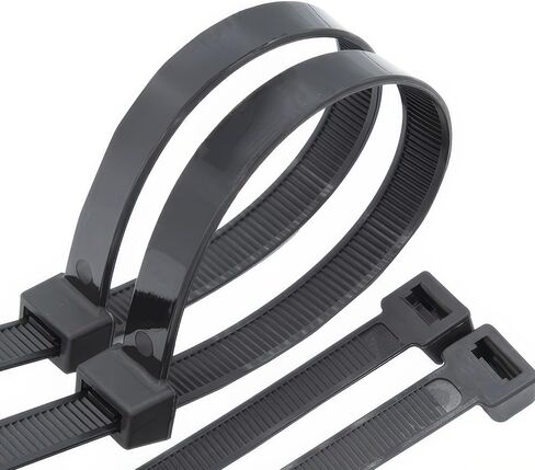 100 Pieces Black Self-Locking Nylon Cable Ties Durable Zip ties Versatile Cable Ties for Organizing Wires and Cables in Saudi Arabia