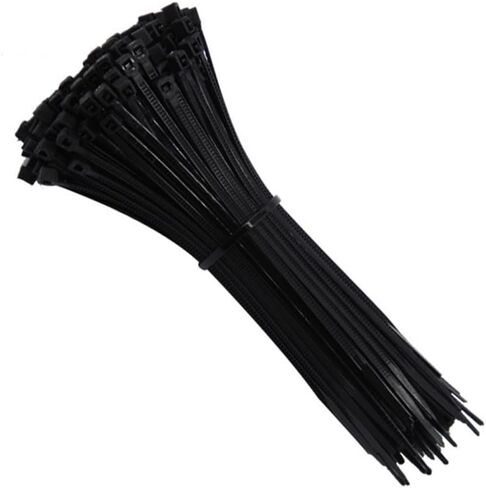 100 Pieces Black Self-Locking Nylon Cable Ties Durable Zip ties Versatile Cable Ties for Organizing Wires and Cables in Saudi Arabia
