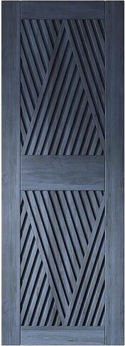 Homacer 32 in. x 84 in. Diamond Design Navy Lived & Unsembled Pine Wood Barn (الاستخدام الداخلي فقط) in Kuwait