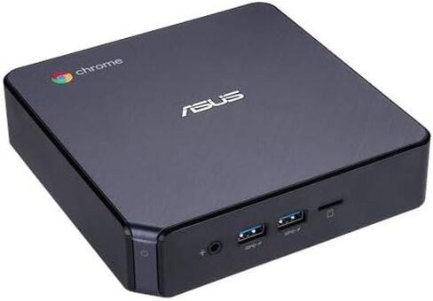 Asus Chromebox 3-N017U Mini PC مع Intel Celeron ، رسومات 4K UHD والطاقة على منفذ النوع C ، Star Gray (متجدد) in Saudi Arabia