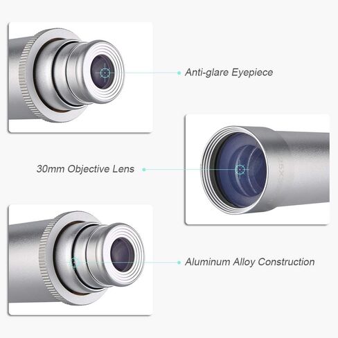 25x30 Zoomable Monocular Brass Handheld Telescope for Bird Watching Hiking Travelling (25x30) in Saudi Arabia
