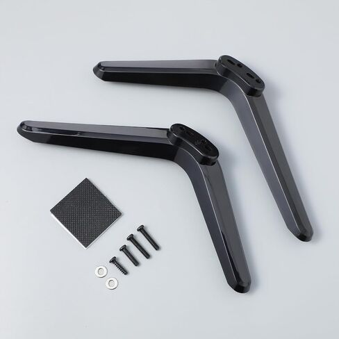 2 PCS TV TV Legs ، أقواس تركيب التلفزيون ، حامل طاولة مع مسامير ، أسود ، يناسب 32-55 بوصة tvlegs in Saudi Arabia