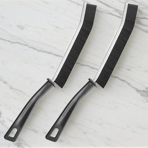 6Pack Crevice Cleaning Brush ، أدوات فرشاة تنظيف الفجوة متعددة الوظائف مع شعيرات نايلون صلبة ، مثالية للحمام ، المطبخ ، الحوض ، النافذة ، الأسود in Saudi Arabia