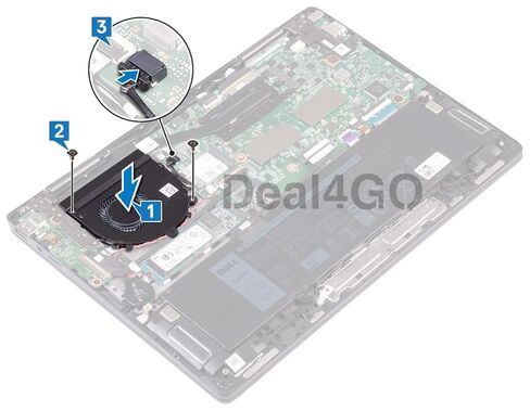CPU Cooling Fan G0Y8C 0G0Y8C Replacement for Dell Inspiron 13 7386 2-in-1 Laptop in Saudi Arabia